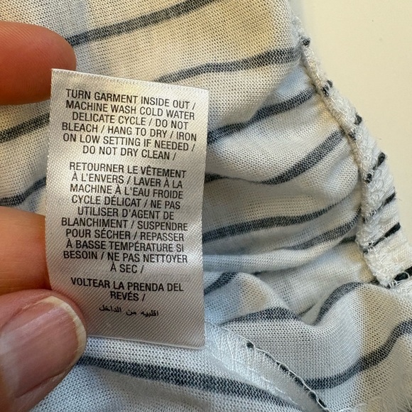 Ardene off the shoulder long sleeve stripped crop top women size XS - Picture 7 of 9